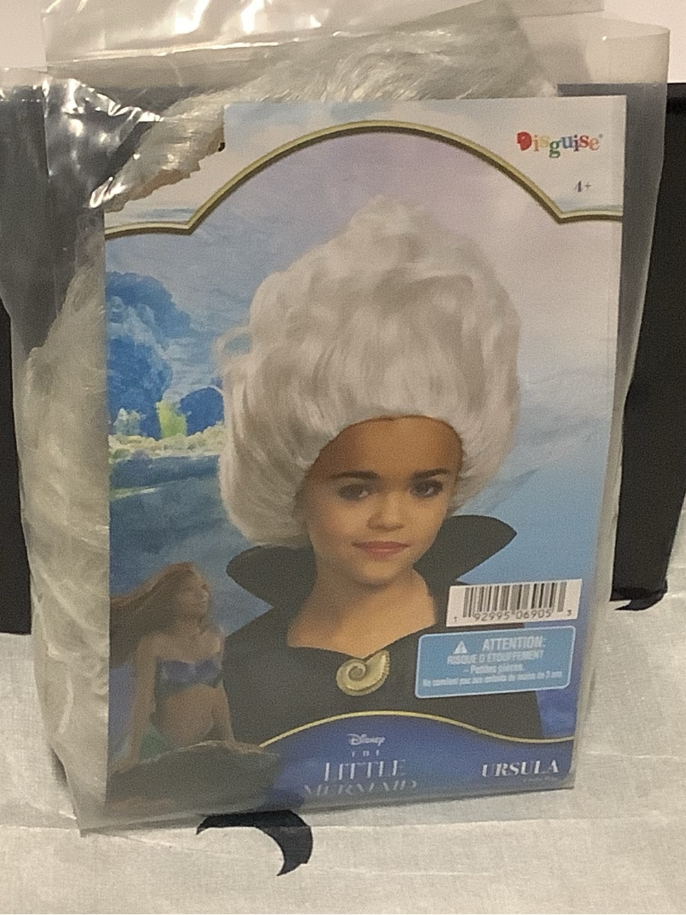 Disguise Disney the little Mermaid Ursula Kids Costume Wig in White/Silver
